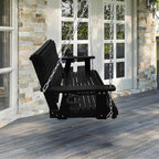 HDPE Porch Swing with 18/8 Stainless Steel Bolts, Ergonomic Design, Ultra - Image 7