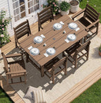SERWALL Patio Dining Sets for 10 Person, HDPE Dining Set - Image 4