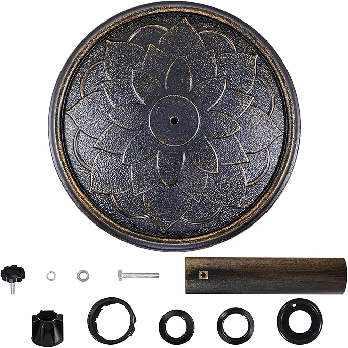 Yaheetech 18'' Patio Umbrella Base 26.5lbs Heavy Duty Antiqued Outdoor Market - Image 8