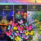 Solar Garden Lights Solar Lights Outdoor Waterproof Solar Lights 4 Pack - Image 4