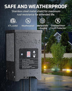 DEWENWILS 150W Low Voltage Landscape Lighting Transformer, 120V to 12/15V AC - Image 6