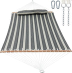 2 Person Hammocks for Outside, Double Quilted Fabric Outdoor Hammock by GafeteOutdoorLiving