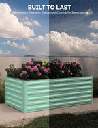 GarveeLife 6x3x2 ft Galvanized Raised Garden Bed, Rust-Resistant Raised Garden - Image 6