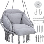 Macrame Hammock Hanging Swinging Chair by KROFEM