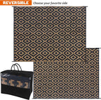 SAND MINE Reversible Mats, Plastic Straw Rug, Modern Area Rug, Large Floor Mat - Image 3