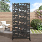 Casaphoria 72" H x 35" W Metal Outdoor Privacy Screen, Freestanding Decorative by Casaphoria