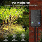 ZUCKEO All-in-One Landscape Lighting Kit, 5W LED Low Voltage Landscape Lights - Image 4