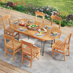 Tangkula 71" Outdoor Dining Table - Image 2