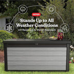 Keter Denali 150 Gallon Resin Large Deck Box - Image 6