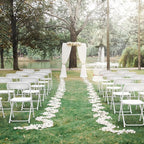 VINGLI 8 Pack White Plastic Folding Chair, Indoor Outdoor Portable Stackable - Image 9