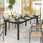 Outsunny 75" x 35" Outdoor Dining Table - Image 2