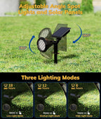 Solar Spot Lights for Outside, 21 LED Outdoor Solar Lights for Yard, 4 Pack - Image 6