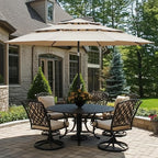 Yaheetech 3-Tier Patio Umbrella 10ft Vented Outdoor Canopy Sun Shade Large - Image 2