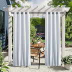 NICETOWN 2 Panels Fixed Outdoor Curtains Waterproof - Image 2