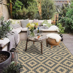 SAND MINE Reversible Mats, Plastic Straw Rug, Modern Area Rug, Large Floor Mat - Image 5