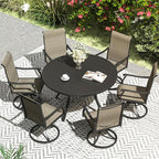 VICLLAX 47.2" Outdoor Round Patio Table - Image 2