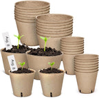 homenote Peat Pots, 3.15/4 Inch 60 Pcs Seed Starting Pots by HOMENOTE