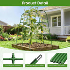Cucumber Trellis for Raised Bed, U-Shape Garden Trellis for Climbing Plants - Image 2