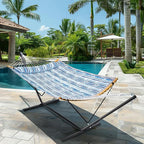 SUPERJARE Hammock with Stand, 2 Person Heavy Duty Hammock Frame, Detachable - Image 2