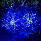 JJGoo Solar Firework Lights, 2 Pack 120 LEDs 2 Lighting Modes Solar Garden - Image 3