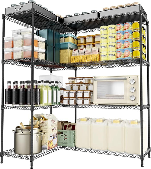 4 Tiers Storage Shelves Load 1200LBS, Metal Shelving Wire Metal Shelving Unit by MEIGAOPLASTICANDMETALHKCOLIMITED