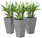 Outsunny 28 Inch Tall Planters for Outdoor Plants, Stackable Tapered Large by Outsunny