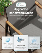 Outdoor Aluminum Patio Dining Table Set - Image 7