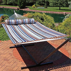 Sunnydaze Quilted Outdoor Hammock - Image 2
