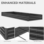 YITAHOME 144x48x12 in Galvanized Raised Garden Bed Kit, Large Metal Planter Box - Image 8
