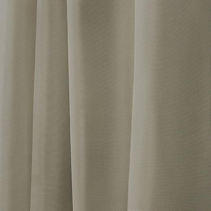 NICOLE MILLER NEW YORK Canvas Indoor/Outdoor Grommet Top Curtain Panel Pair - Image 2