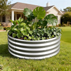 3PCS 3x3x1FT Galvanized Raised Garden Bed Kit, Vegetable Boxes-Round Metal - Image 5
