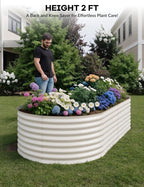 GarveeLife 8x4x2 ft Galvanized Raised Garden Bed - Image 7