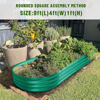 Land Guard 8×4×1 ft Green Raised Garden Bed, Garden Raised Bed, Above Ground - Image 6