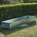 8x2x1ft Galvanized Raised Garden Bed, Outdoor Planter Box Metal Patio Kit - Image 6