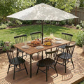 Flamaker Acacia Wood Patio Outdoor Dining Table by Flamaker