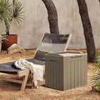 Greesum 31 Gallon Resin Deck Box All Weather Outdoor Storage Boxes - Image 3