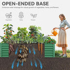 YITAHOME 6x3x2ft 2pcs Large Raised Garden Bed Kit, Galvanized Metal Planter Box - Image 4