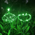 JJGoo Solar Firework Lights, 2 Pack 120 LEDs 2 Lighting Modes Solar Garden - Image 5