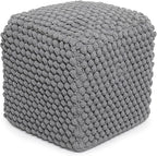 BIRDROCK HOME Buds Pouf Foot Stool Ottoman - Image 8