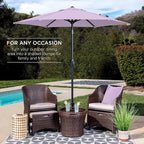 Best Choice Products 7.5ft Heavy-Duty Round Outdoor Market Table Patio Umbrella - Image 3