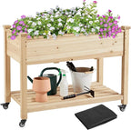 Yaheetech 42x23x33in Wooden Raised Garden Bed by Yaheetech