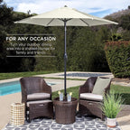Best Choice Products 7.5ft Heavy-Duty Round Outdoor Market Table Patio Umbrella - Image 3