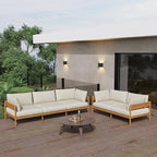 Acanva Modern Outdoor Patio Furniture Set, All-Weather Aluminium Conversation - Image 6