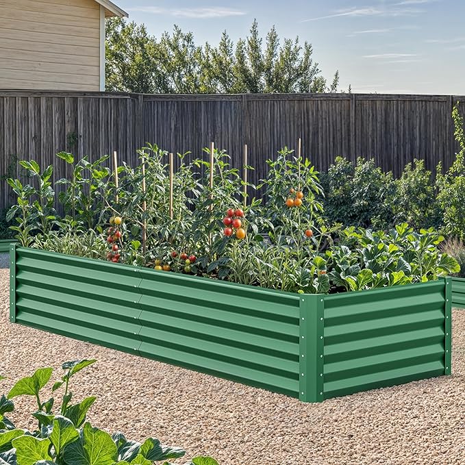 YITAHOME 72x36x18 in 2pcs Galvanized Raised Garden Bed Kit, Large Metal Planter - Image 3