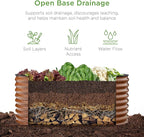 Best Choice Products 4x2x2ft Outdoor Metal Raised Garden Bed, Oval Deep Root - Image 3