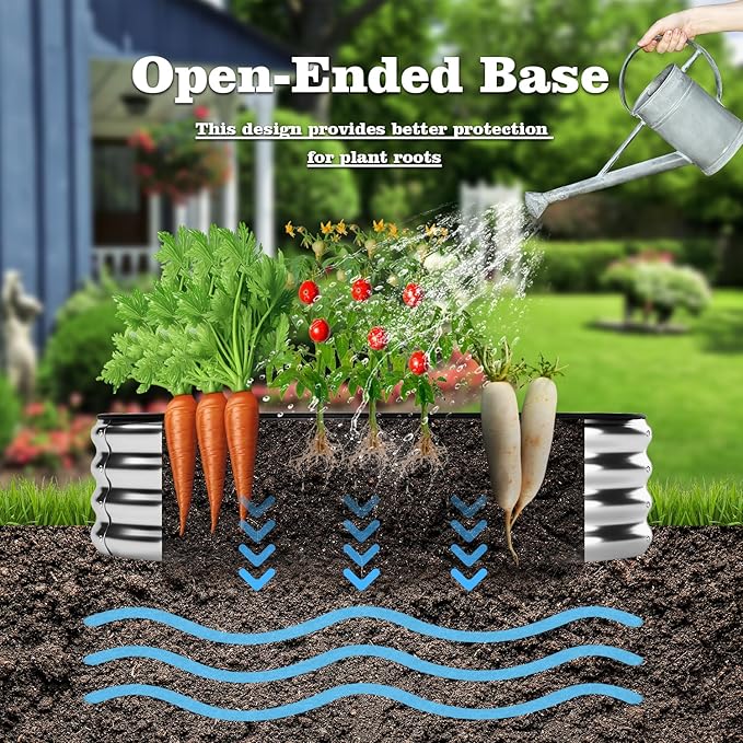 Galvanized Metal Planter Raised Garden Bed Kit - Image 5