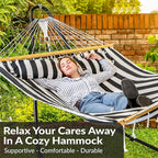 Sunnydaze Quilted Outdoor Hammock - Image 4