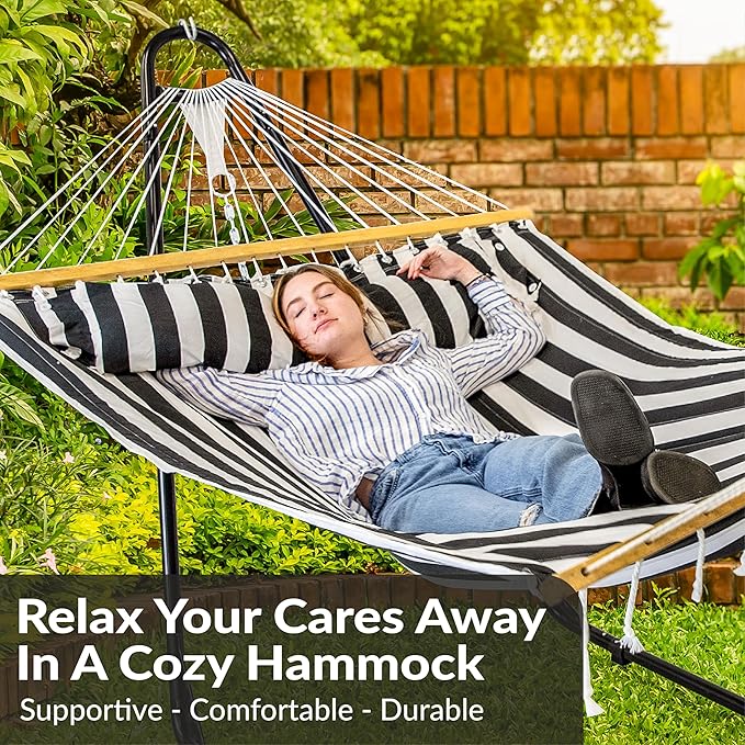 Sunnydaze Quilted Outdoor Hammock - Image 4