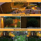 MEIKEE Solar Spot Lights Outdoor, 4-in-1 Solar Landscape Lights, 4W/6V IP66 - Image 3