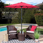 Best Choice Products 7.5ft Heavy-Duty Round Outdoor Market Table Patio Umbrella - Image 3